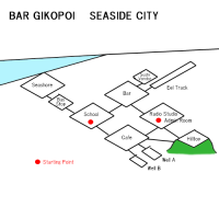 An alternate version of the map provided on Gikopoi.